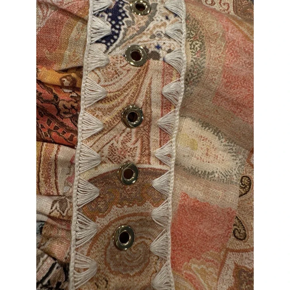 ZIMMERMANN patchwork mini dress ZIM 0 / US 2 Summer Línen‎ Blend
